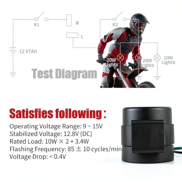 ChenXL Flasher for GY6 Scooters LED Compatible-5