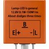 LED Turn Signal Flasher UZZH Plug In 20A Auto-0