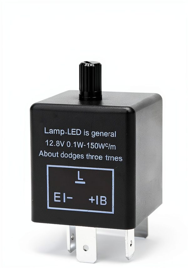 YYTQP Flasher Relay 12V Adjustable Black-1