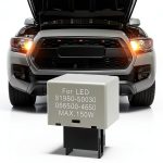 GLSOWEE Car LED Flasher Relay Plug-In Silver-0