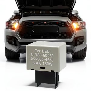 GLSOWEE Car LED Flasher Relay Plug-In Silver-0