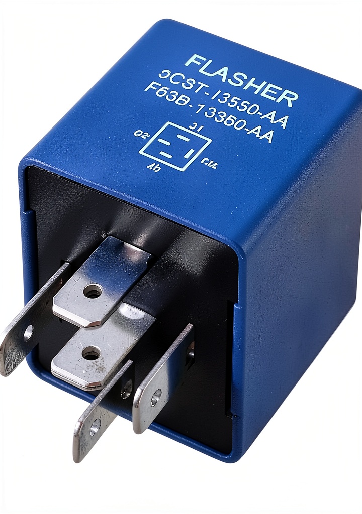 Cheedien Flasher Relay installed under a car hood