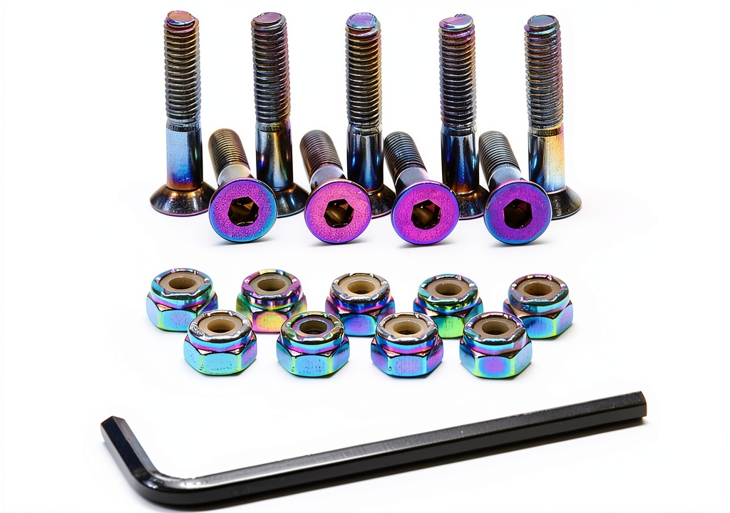 Installing Ever Hardware hex screws on a skateboard deck