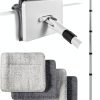 Baseboard Cleaner Tool with Handle, DELUX Baseboard Cleaner with Extendable Long Handle, 4 Reusable Cleaning Pads Wall Cleaner for Baseboards Cleaning, Ceiling, Wall, Floor, Shower Bathroom Kitchen-0