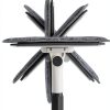 Baseboard Cleaner Tool with Handle, DELUX Baseboard Cleaner with Extendable Long Handle, 4 Reusable Cleaning Pads Wall Cleaner for Baseboards Cleaning, Ceiling, Wall, Floor, Shower Bathroom Kitchen-4