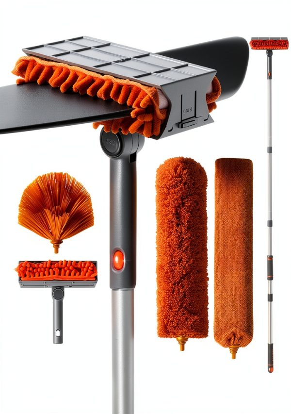 Ceiling Fan Cleaner Duster with 72" Extendable Handle, MNWHUC Reusable-0